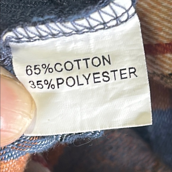 Women’s Blue and Orange Casual Button Down Shirt - Picture 6 of 8